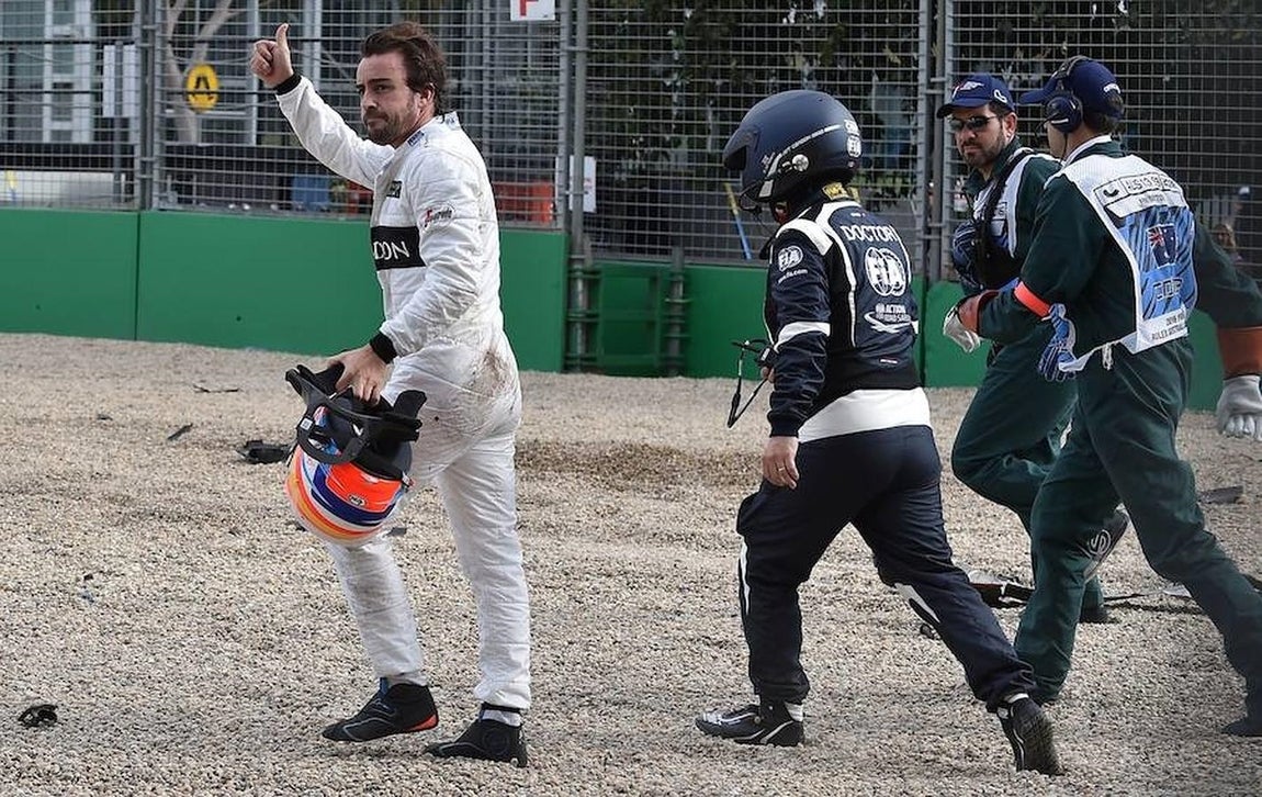 El terrible accidente de Fernando Alonso