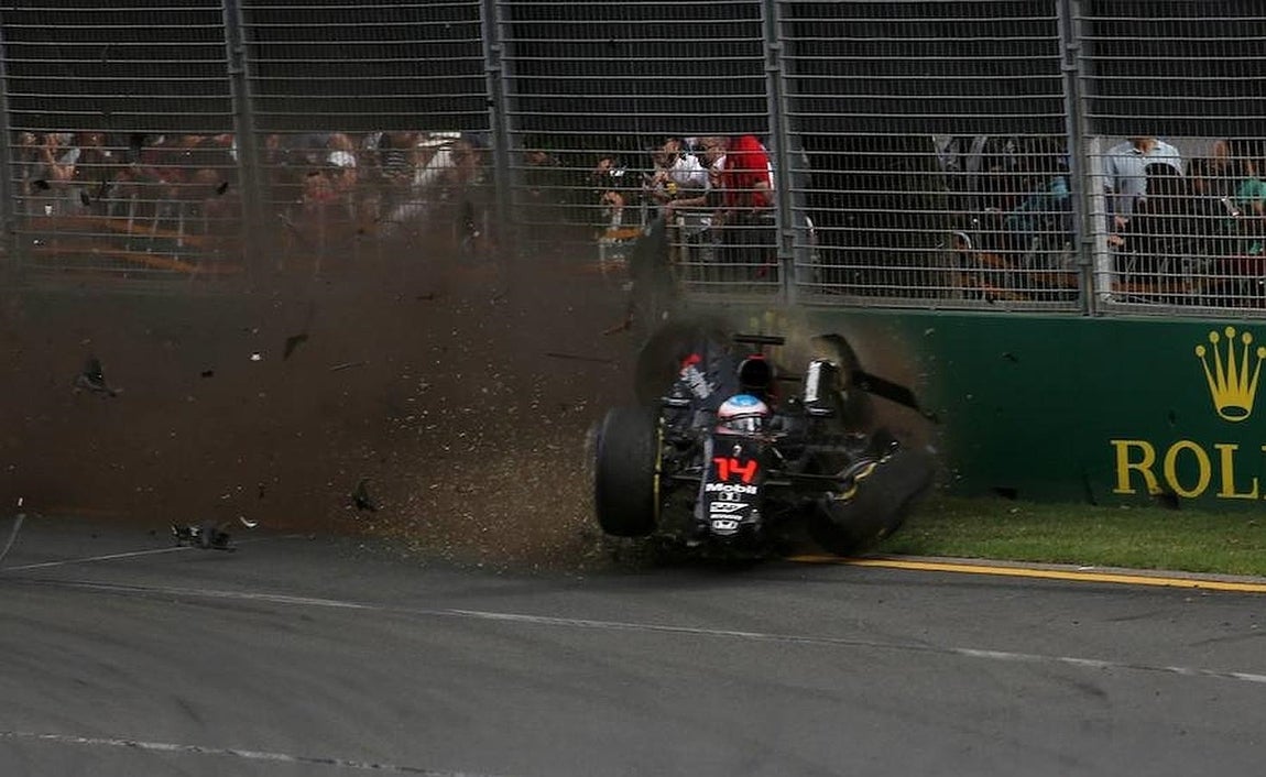 El terrible accidente de Fernando Alonso