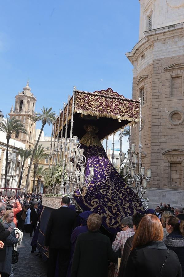 Columna regresa el Sábado Santo a su templo desde Catedral