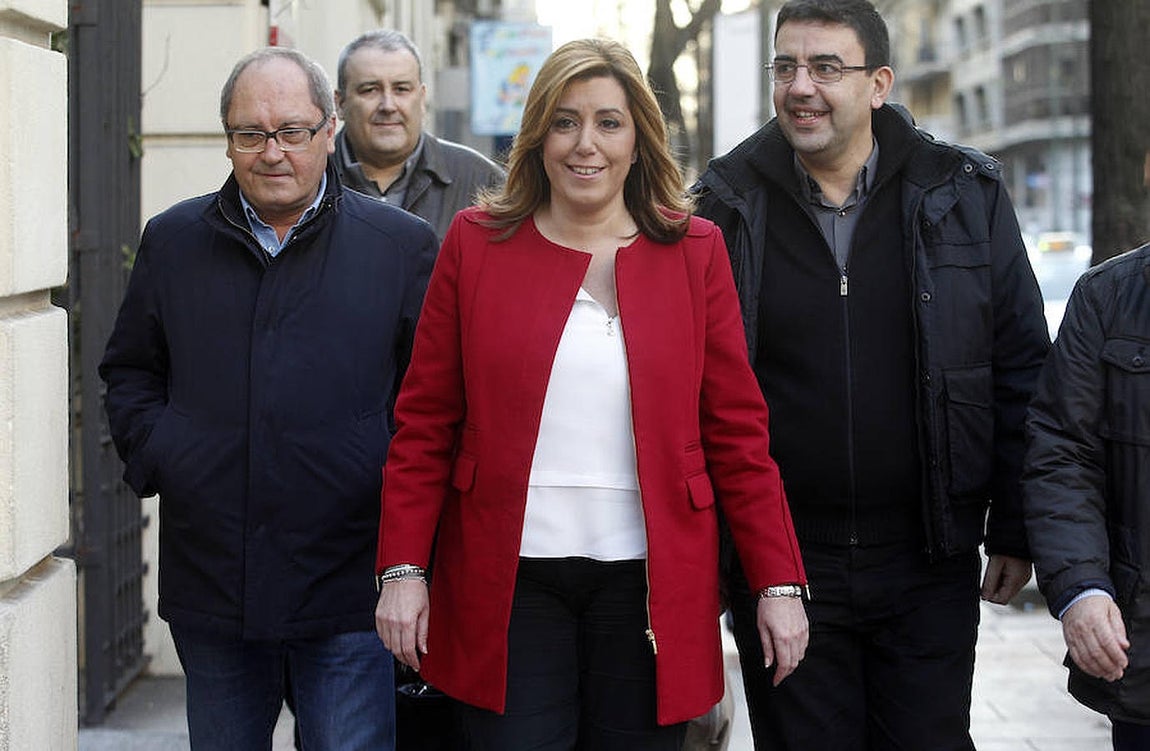 Susana Díaz amenaza a Sánchez. La presidenta de la Junta de Andalucía, Susana Díaz, se perfila para disputar el liderazgo del PSOE a Pedro Sánchez