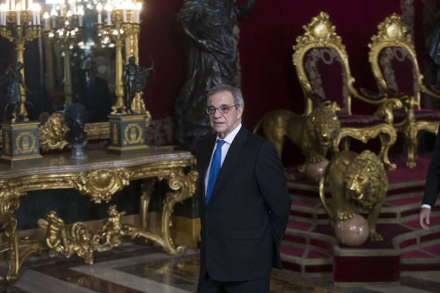 César Alierta en la pasada recepción en el Palacio Real. 