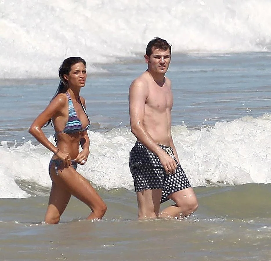 La pareja disfruta de unas vacaciones en Brasil en verano de 2012, tras la Eurocopa. 