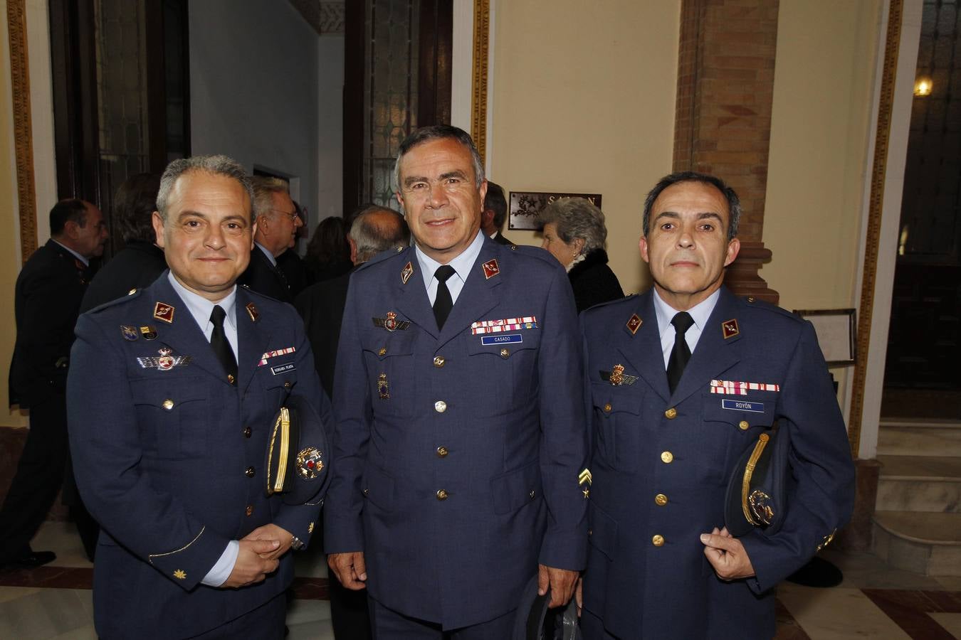 Manuel Vergara, Juan José Casado y Antonio Royón