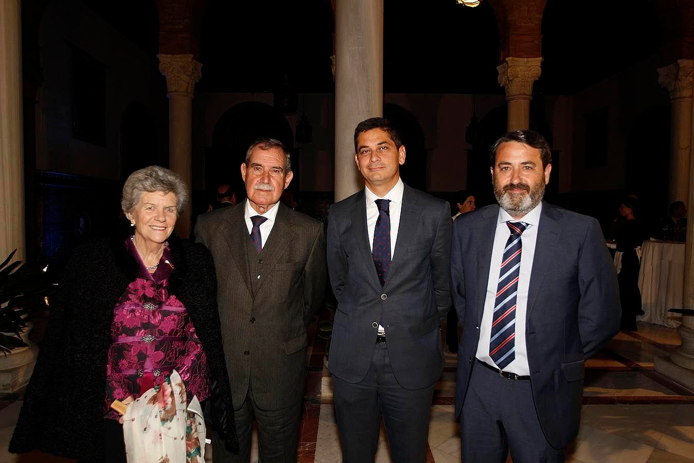 María Manuela Giménez de Aragón y Vidal, Gonzalo Rodríguez de Austria Rosales, Manuel Asián Chaves y Guillermo Maturana Mendoza