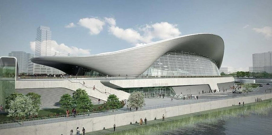 Centro acuático de Londres. 