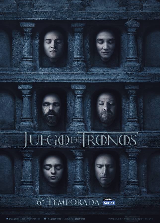 ¿Por qué aparecen todos los protagonistas en la Sala de los Rostros?. En el primero de los teaser de la sexta temporada la voz en off de los protagonistas acompañaba a las caras presentes en la Sala de los Rostros de la Casa de Blanco y Negro, tanto los muertos como los vivos