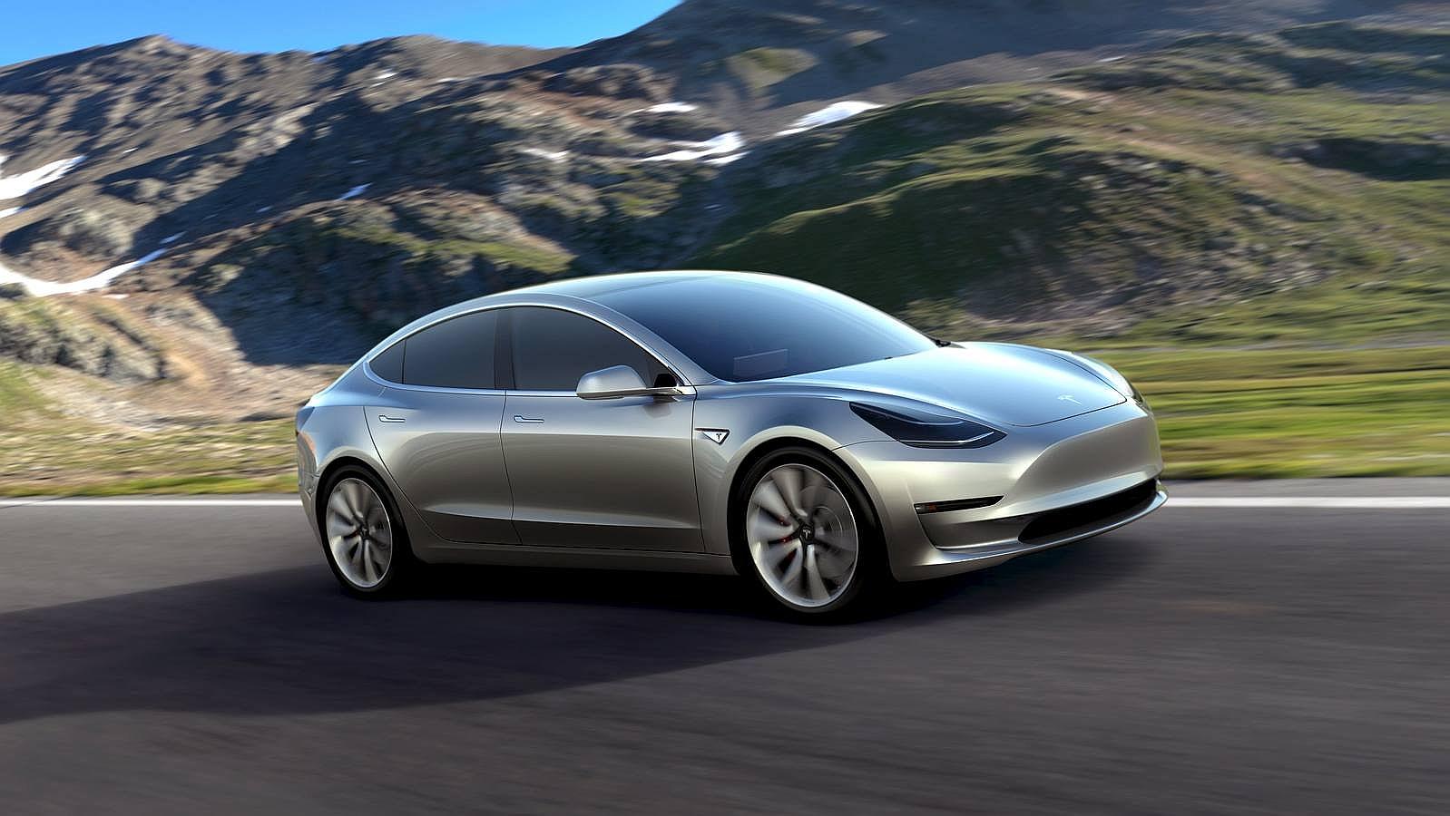 El Model 3 tendrá una aceleración de 0 a 60 millas (de 0 a 100 kilómetros por hora) «en menos de seis segundos»