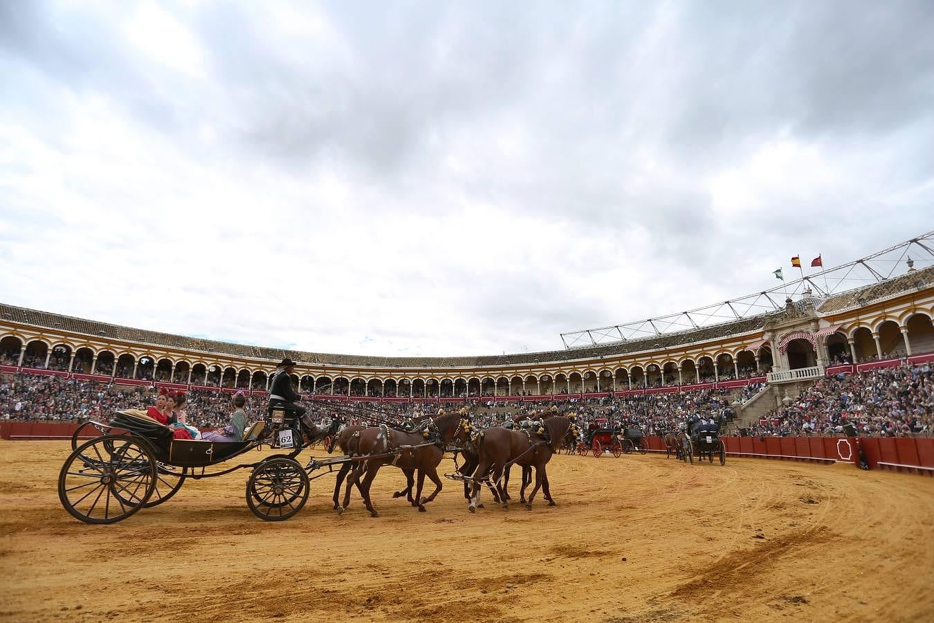 Exhibición de enganches en la Maestranza