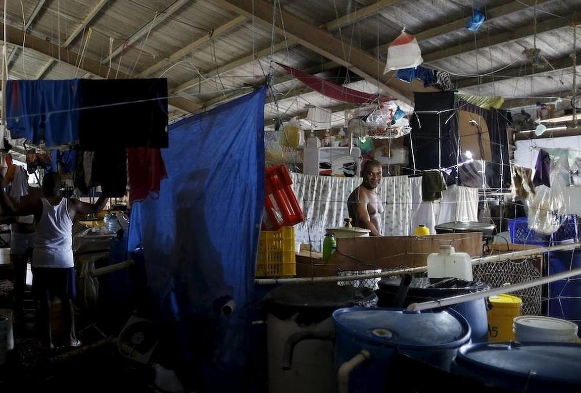 Presos de la prisión de «La Joya». 