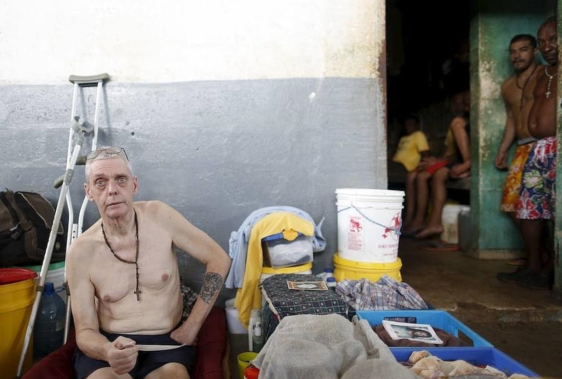 Un preso alemán de la prisión de «La Joya». 