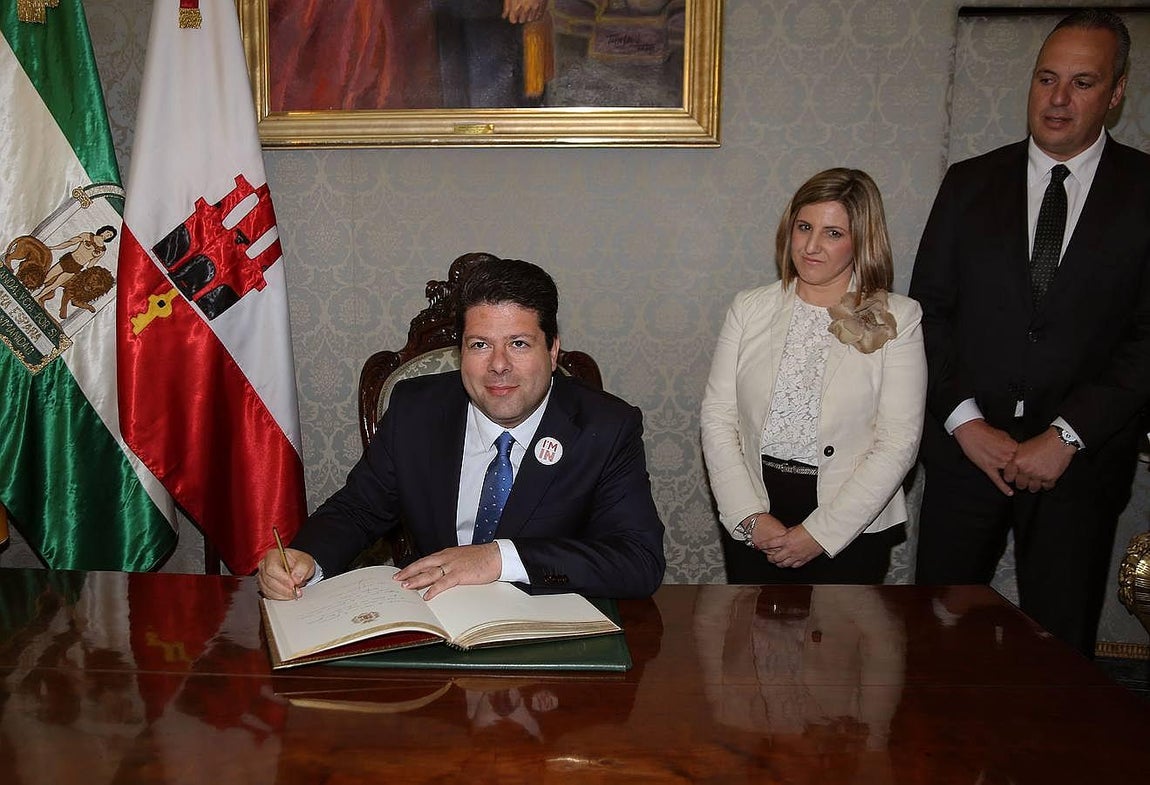 Imágenes de la visita del ministro principal de Gibraltar a Cádiz