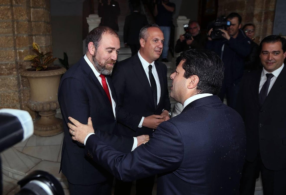 Imágenes de la visita del ministro principal de Gibraltar a Cádiz