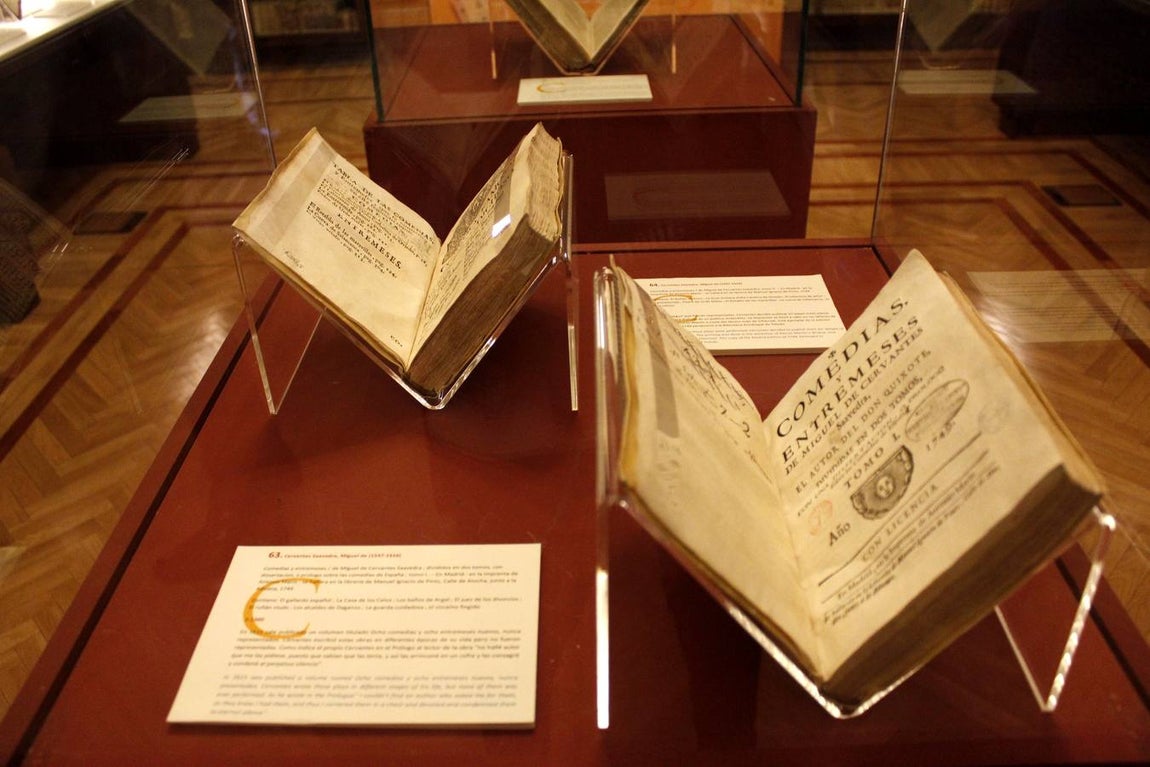 Inaugurada la exposición «Cervantes y los libros del Siglo de Oro» en la Biblioteca
