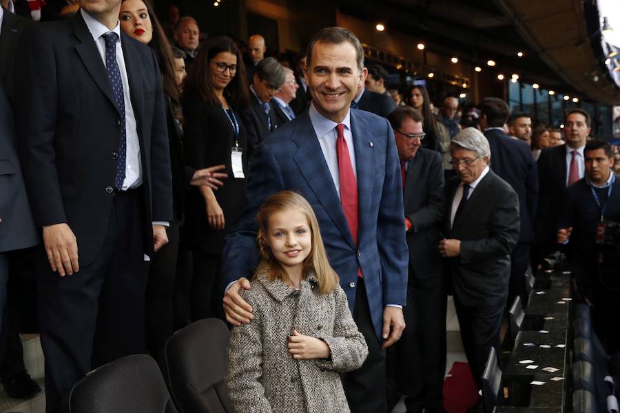 Las imágenes de la Infanta Leonor en el Vicente Calderón