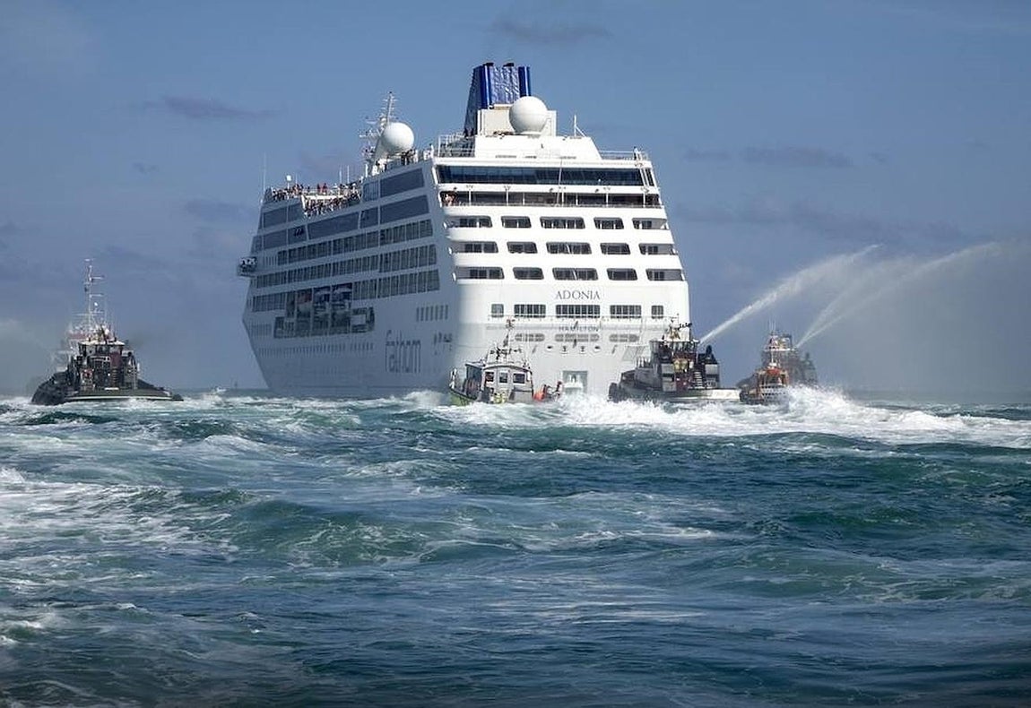 Un crucero impresionante. 
