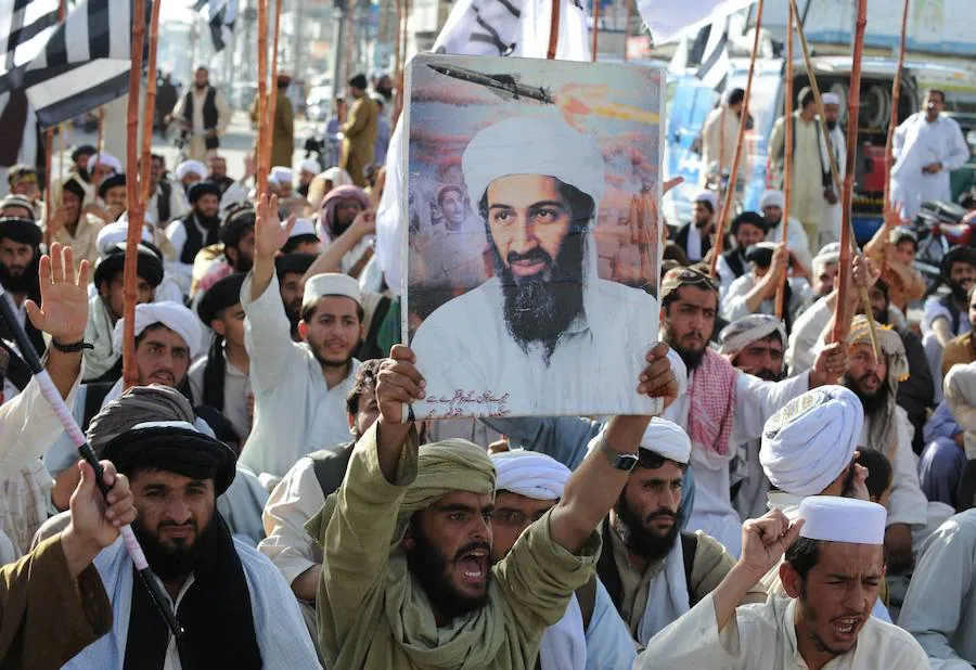 Protestas en Quetta (Afganistán) un día después de la muerte de Bin Laden.