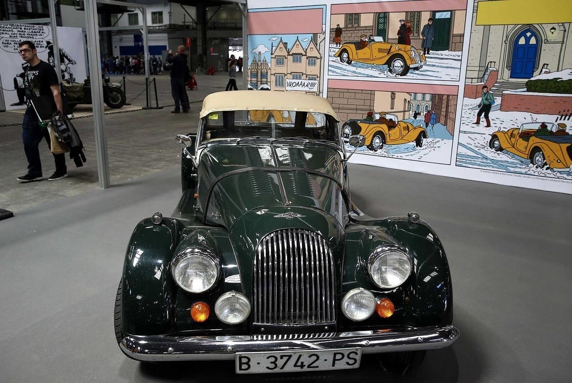 La exposición «Viñetas sobre ruedas» ha reunido ma´ de 20 vehículos reales