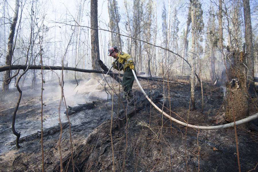 El furioso incendio de Canadá, en imágenes