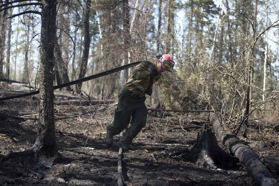 El furioso incendio de Canadá, en imágenes