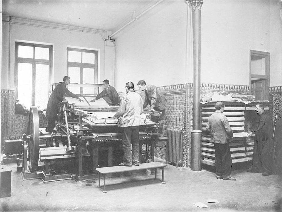 A toda máquina. La primera imprenta de Blanco y Negro, a finales del siglo XIX