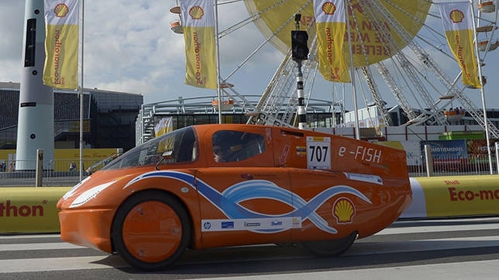 Los coches del año pasado en el Shell Eco-marathon de Roterdam