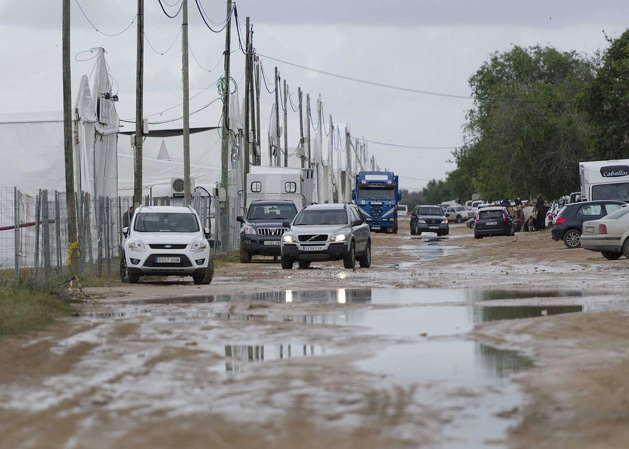 Así está la aldea del Rocío en el inicio de la romería