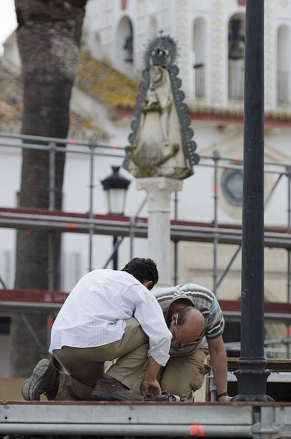 Así está la aldea del Rocío en el inicio de la romería