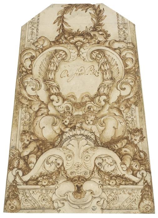 Proyecto decorativo para el casco de la cúpula del convento de San Plácido de Madrid (h.1660), de Francisco Rizi. 