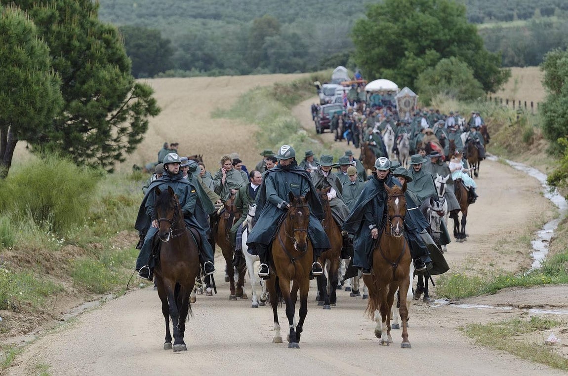 Las horas previas a la salida de la Virgen del Rocío