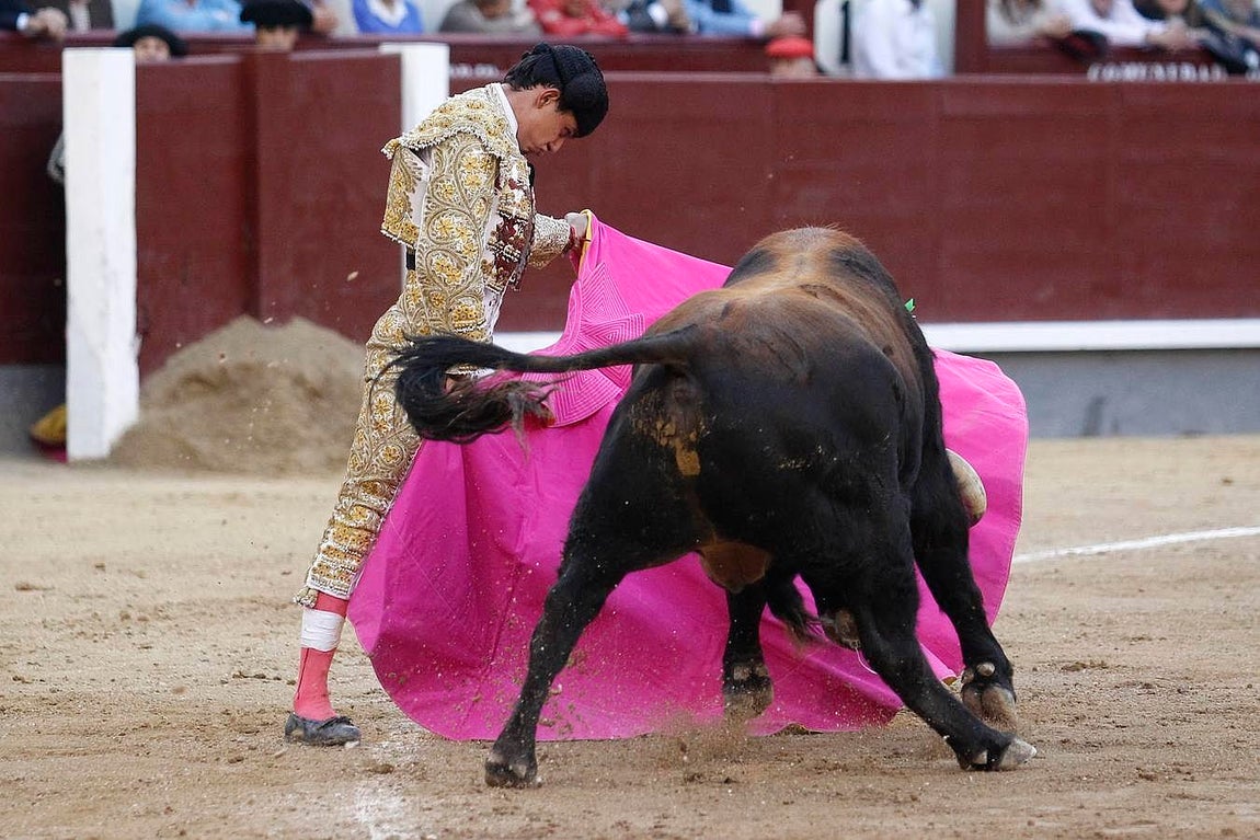 Sangre y orejas de auténticos novilleros en Madrid