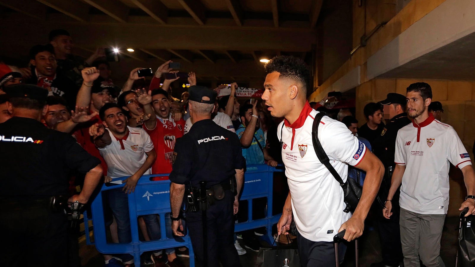 El Sevilla llega a la ciudad con la Europa League