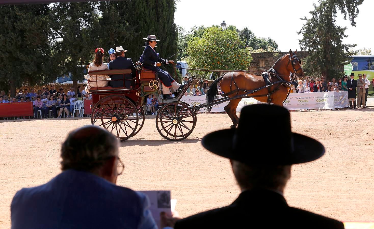 A la Feria de la Salud, a caballo