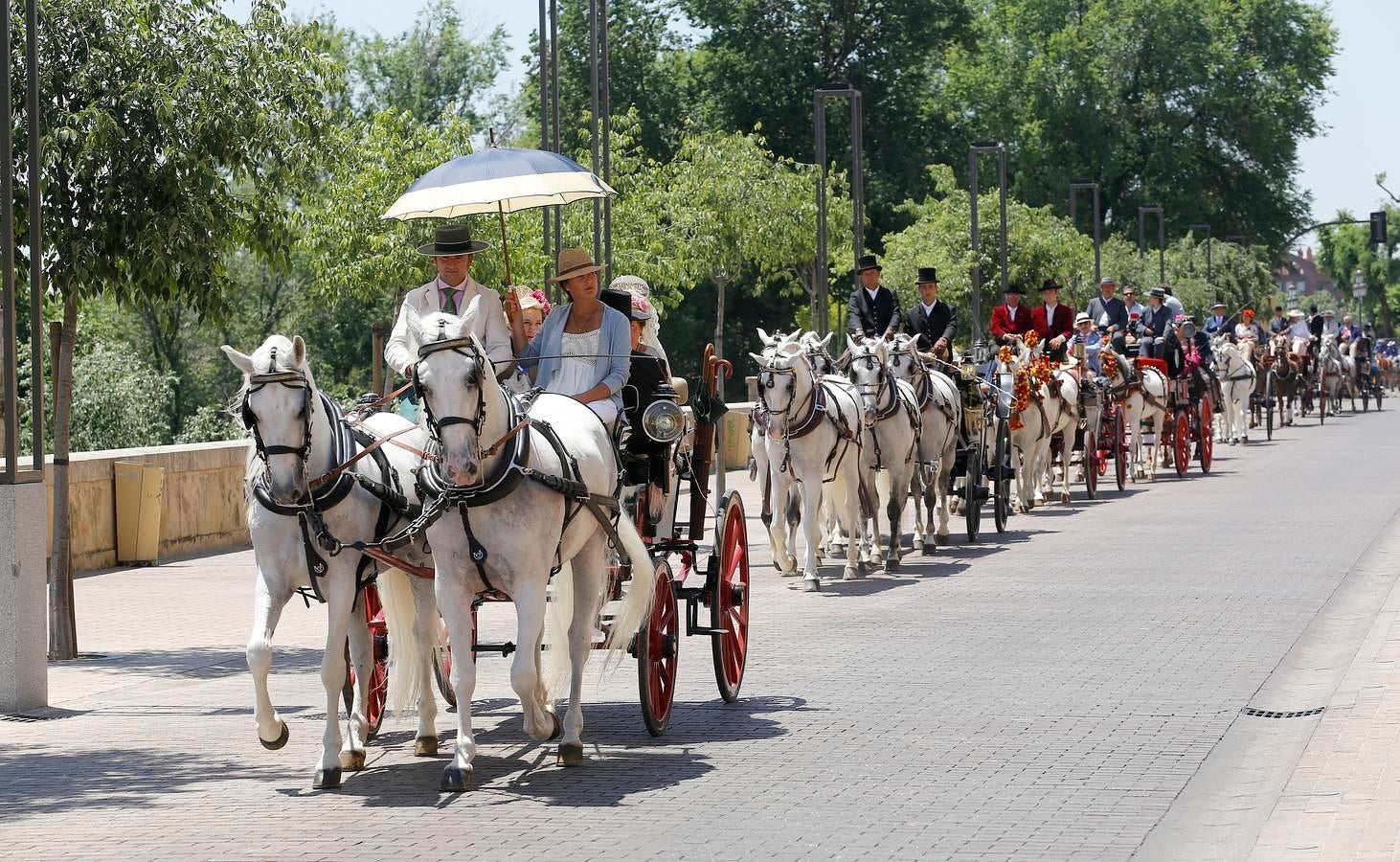 A la Feria de la Salud, a caballo