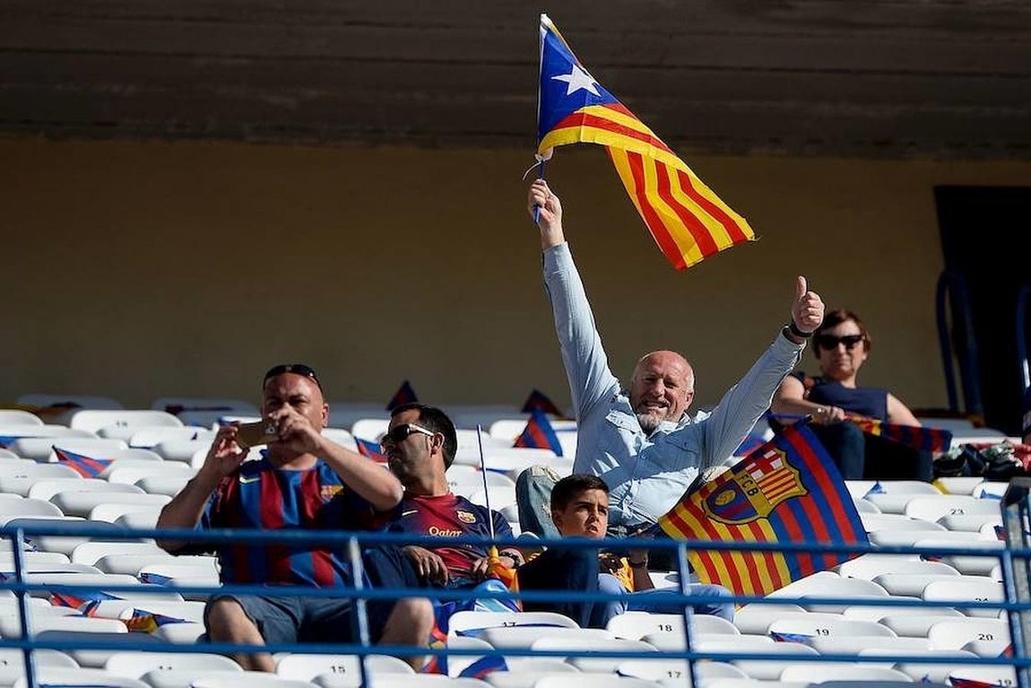 En imágenes: la afición se vuelca con sus equipos en la final de la Copa del Rey