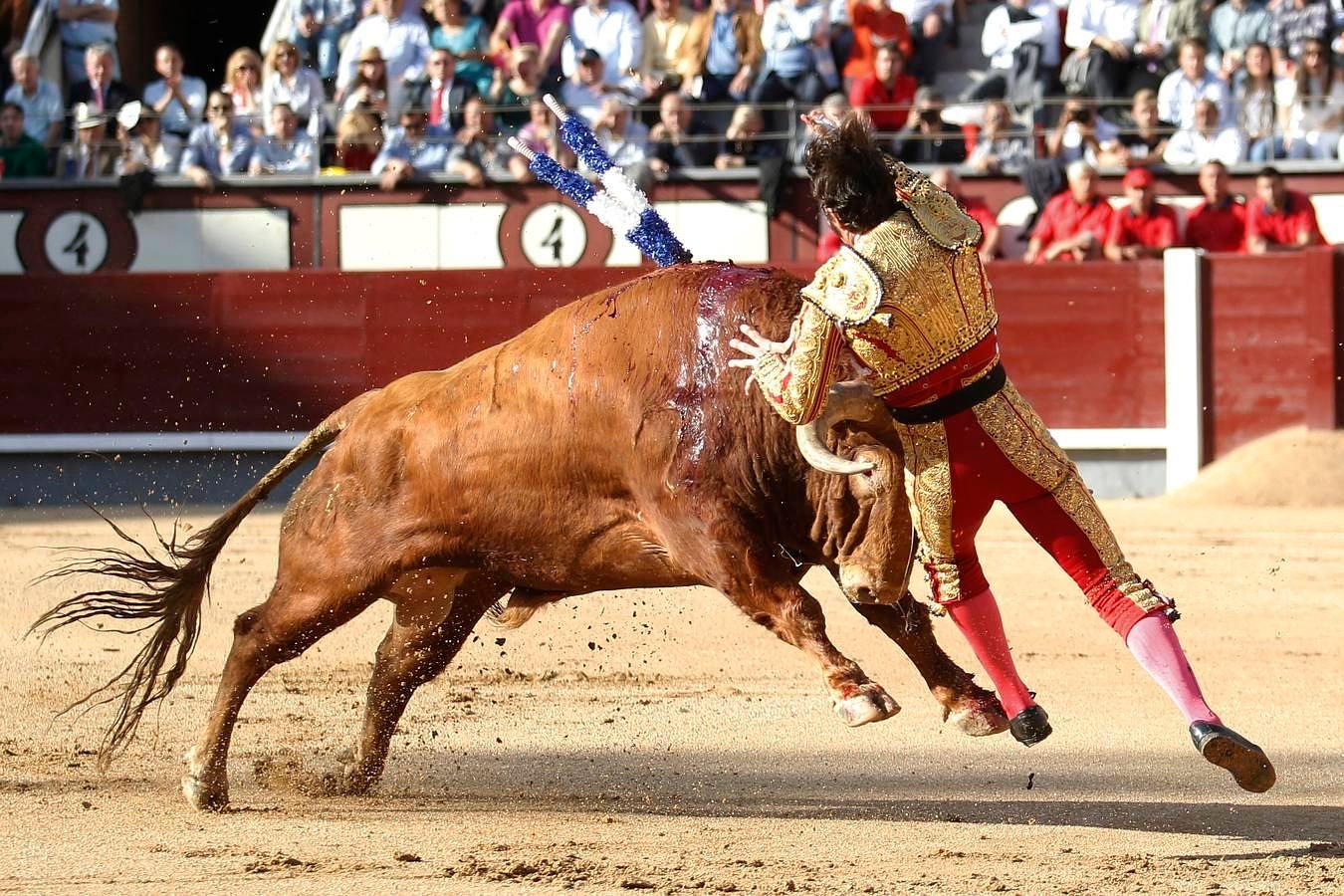 Secuencia de la espeluznante voltereta de Padilla en Las Ventas