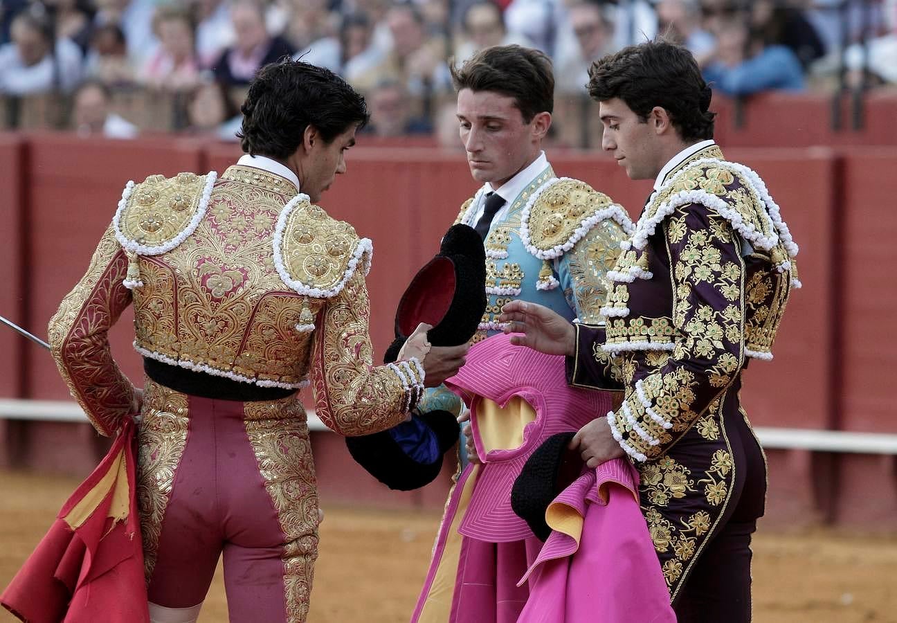 Los tres novilleros sevillanos