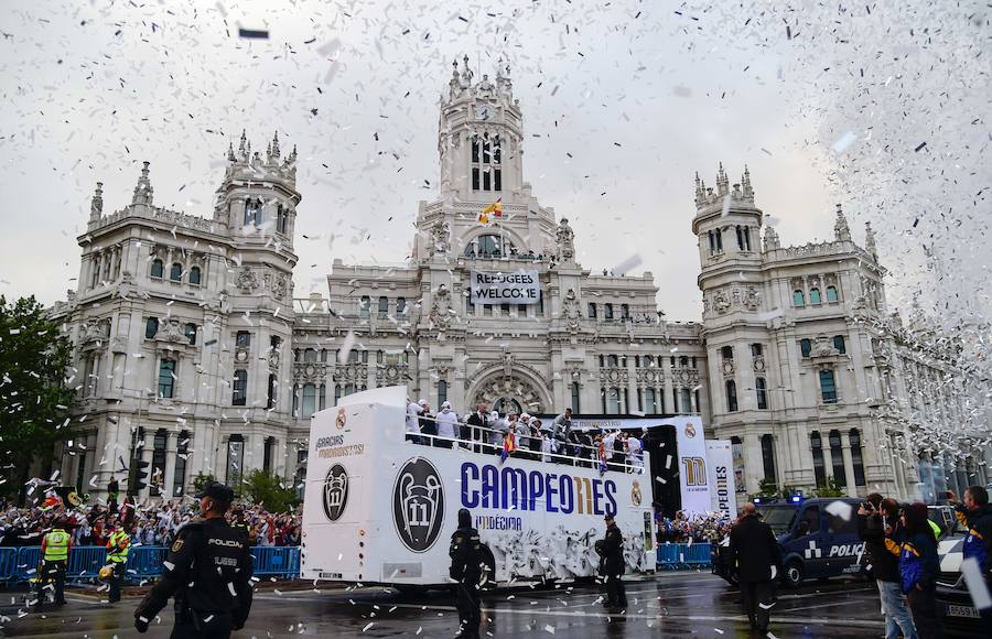 Así celebró el Real Madrid la Undécima en Cibeles