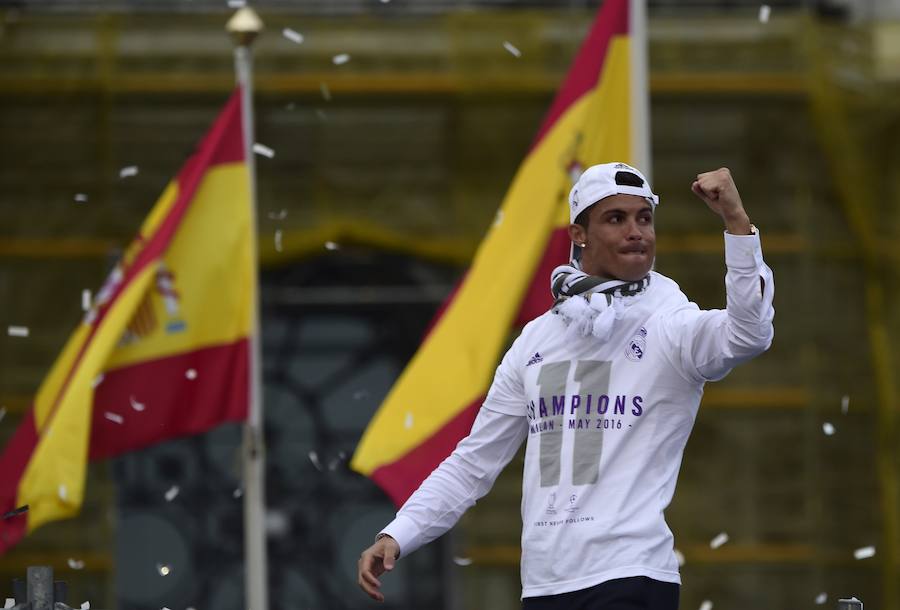 Así celebró el Real Madrid la Undécima en Cibeles