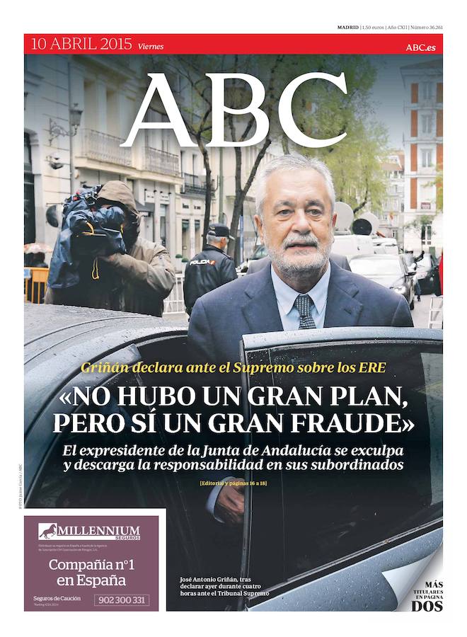10 de abril de 2015. «No hubo un gran plan, pero sí un gran fraude»