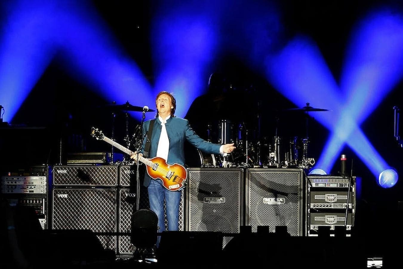 Paul McCartney durante el concierto. 