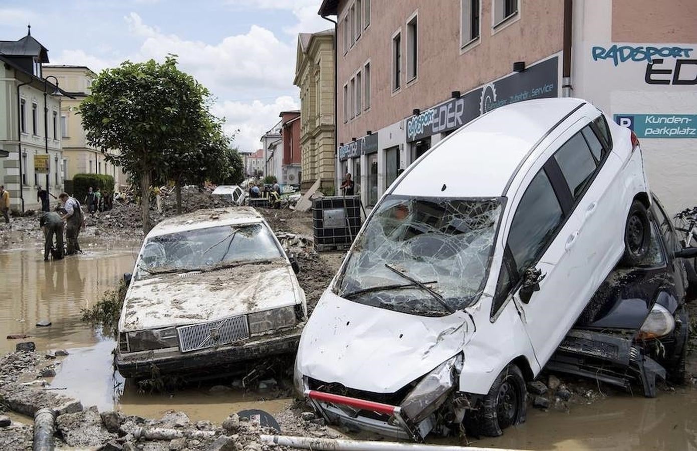 Un ejemplo de los daños ocasionados por las inundaciones. 