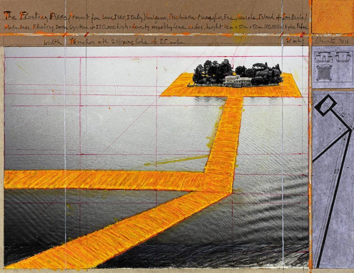 Boceto del proyecto de la pasarela. 