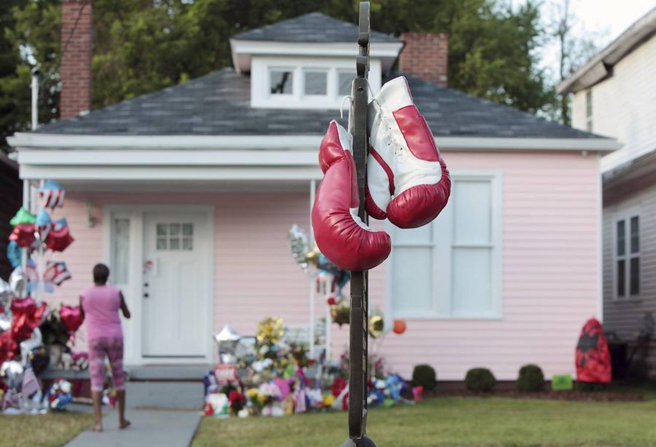 Unos guantes de boxeo, símbolo de la leyenda