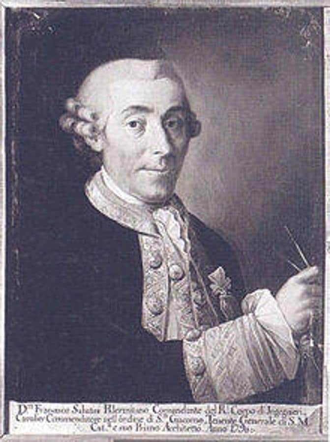 Retrato de Francesco Sabatini en 1790. 