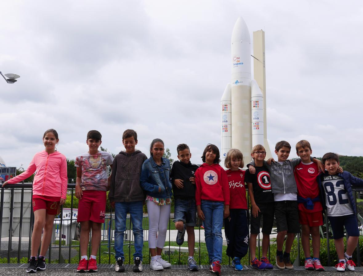 Los menudos protagonistas se lo pasaron en grande en su visita a la reconocida Ciudad del Espacio de Toulouse. 