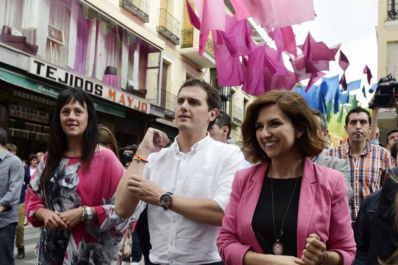 Albert Rivera, durante su visita electoral a Guadalajara. 