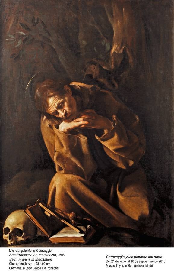 «San Francisco en meditación», de Caravaggio. 