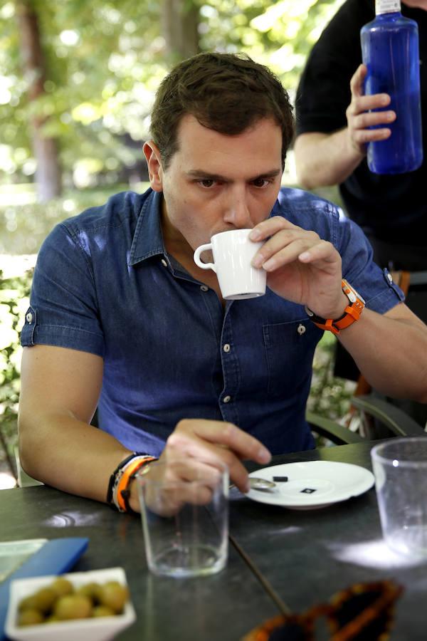 Albert Rivera, en El Retiro. 