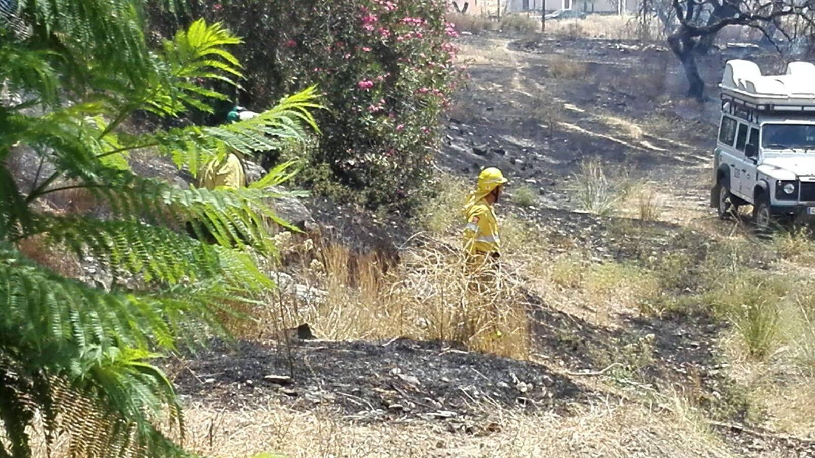 Un incendio de pastos obliga a desalojar la piscina del Ronquillo