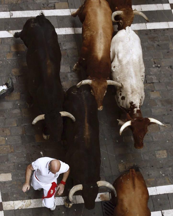 En su decimoséptima comparecencia en Pamplona, los Jandilla han corroborado su fama de veloces y en poco más de dos minutos cuatro de ellos han completado los casi 850 metros